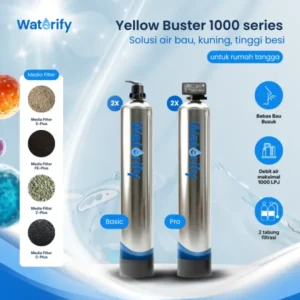 jual filter air waterify yellow buster untuk air sumur pdam kuning keruh bau got dll